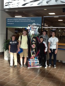 Team PEI at Regina airport